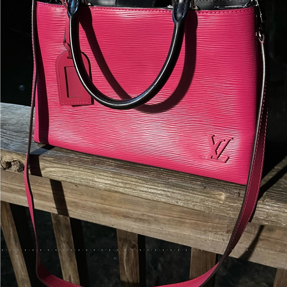 Louis Vuitton Hot Pink Epi Leather Kleber PM Bag